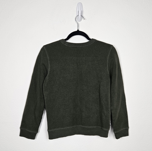 REI Co-op Patch Crew Neck Sweatshirt in Dark Green Kids Size Large - Picture 2 of 6
